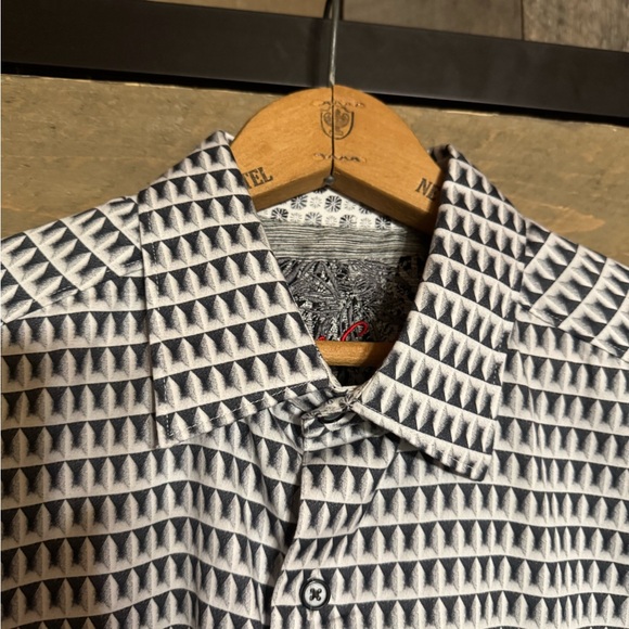 Robert Graham The Francis Cool Minaret checks effect long sleeve shirt Size Med. - Picture 15 of 16